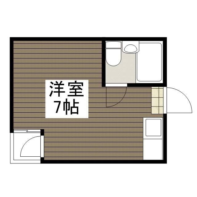 田川ビル(ワンルーム/3階)の間取り写真