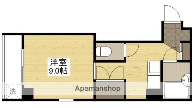 宇品丸八ビル(ワンルーム/3階)の間取り写真