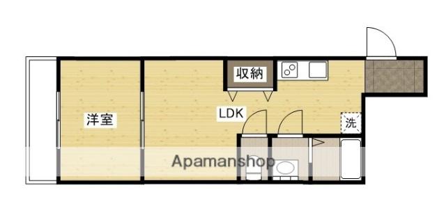 フェリーチェ光南(1LDK/4階)の間取り写真