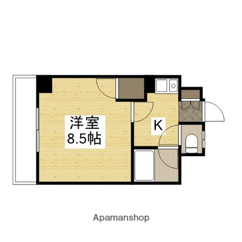 両祖ビルⅡ(1K/7階)の間取り写真