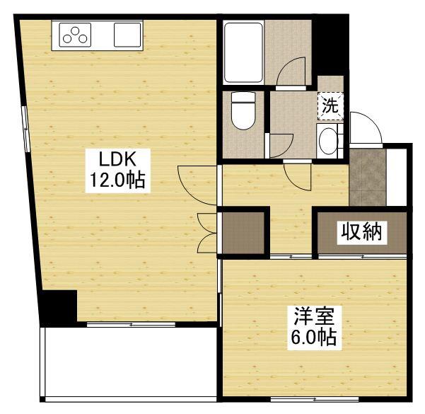 アクシーズビル(1LDK/7階)の間取り写真