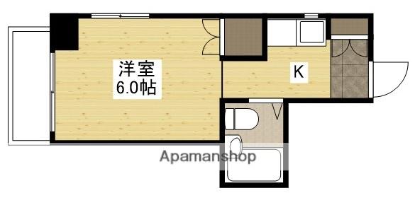 柴崎舟入ビル(1K/4階)の間取り写真