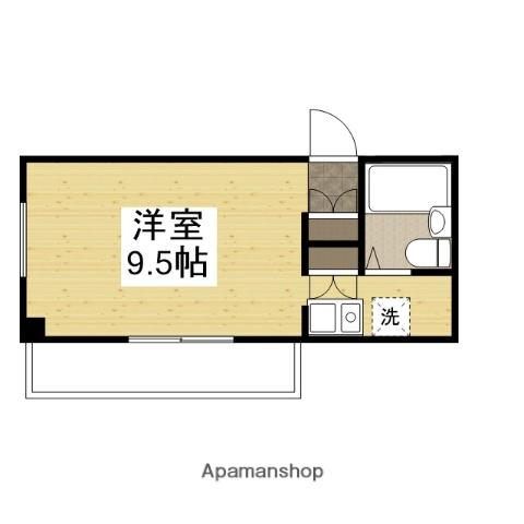 YSビル(ワンルーム/4階)の間取り写真