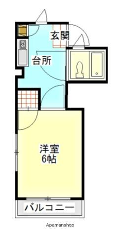 メルポート上東雲(1K/3階)の間取り写真