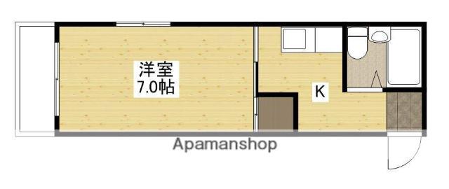 パレグレース和田(1K/3階)の間取り写真