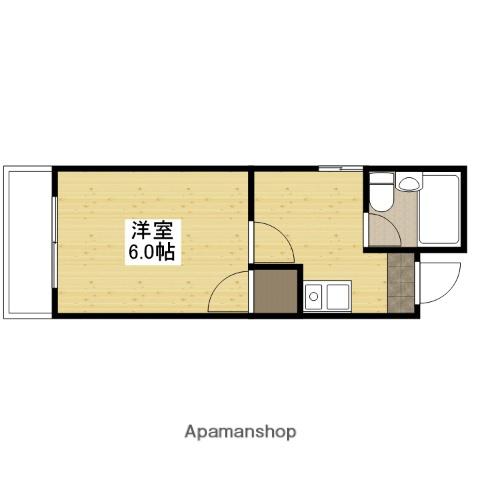 JSビル可部(1K/2階)の間取り写真