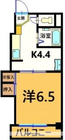 ハイムサンシルク(1K/5階)の間取り写真