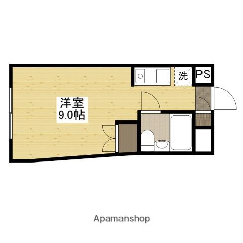 えびすビル(ワンルーム/4階)の間取り写真