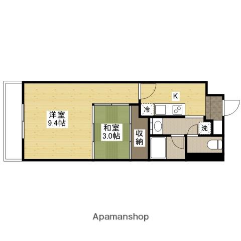 クレベール相原(2K/1階)の間取り写真