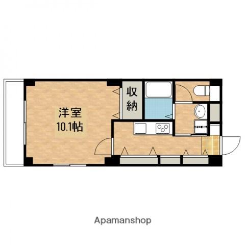 E.プリムローズ(1K/2階)の間取り写真