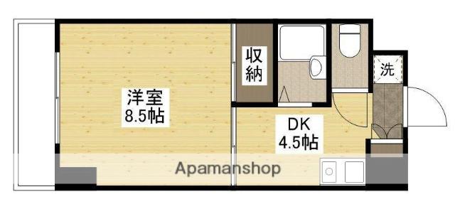 モーニングパーク(1DK/3階)の間取り写真