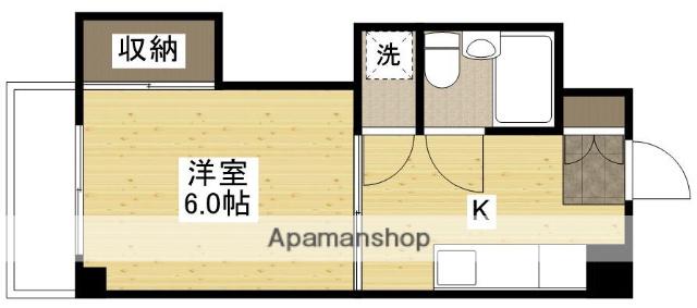 フタバビル(1K/5階)の間取り写真