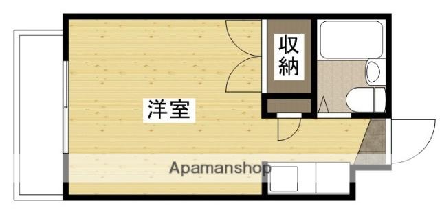 グリーンハイツ落合Ⅰ(ワンルーム/4階)の間取り写真