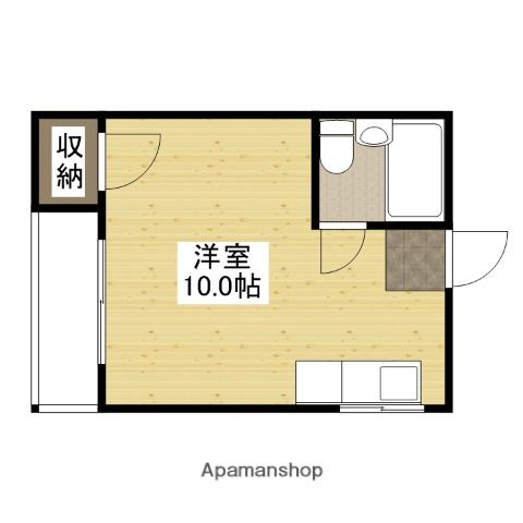 高村ビル(ワンルーム/4階)の間取り写真