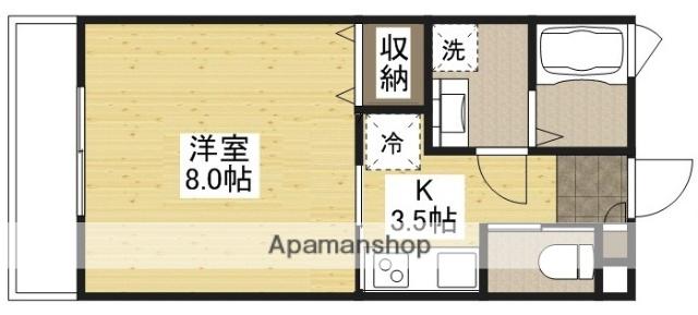 SAKURA(1K/1階)の間取り写真