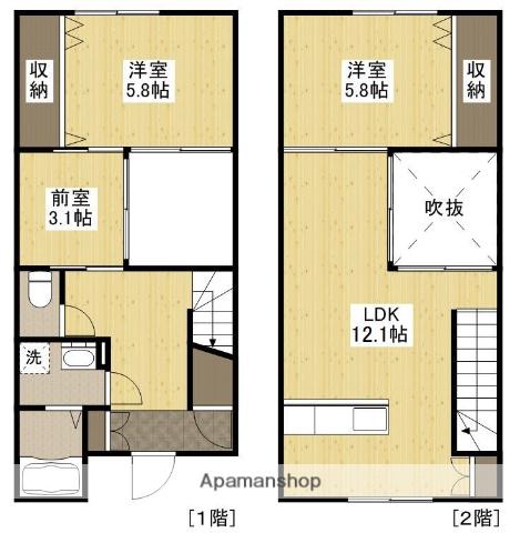 Ｍ−ＳＴＹＬＥ北大河町(2LDK)の間取り写真