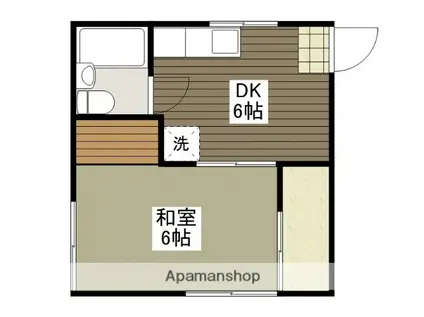 ニューコーポ田中(1DK/2階)の間取り写真