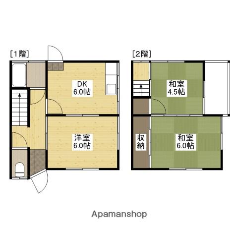 中勝住宅１１(3DK)の間取り写真