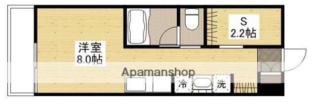 MOOREA伴東(ワンルーム/1階)の間取り写真
