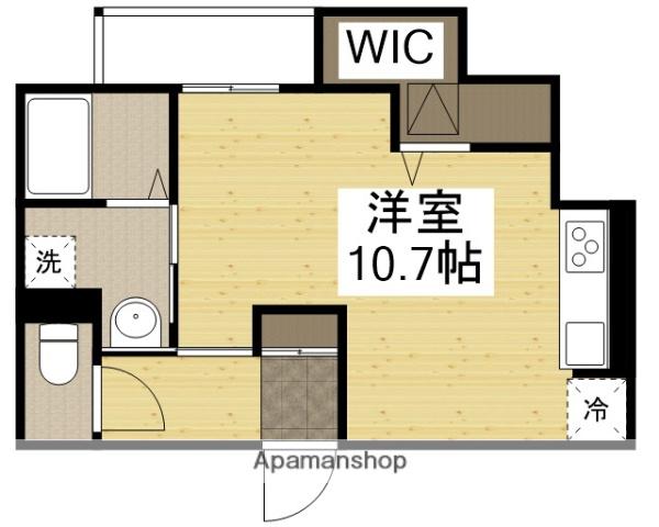 サンマルクE(ワンルーム/1階)の間取り写真