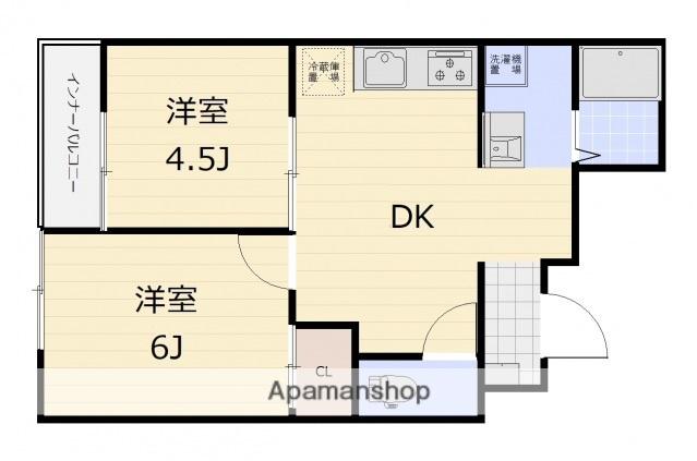 十日市ビル 2(2DK/3階)の間取り写真