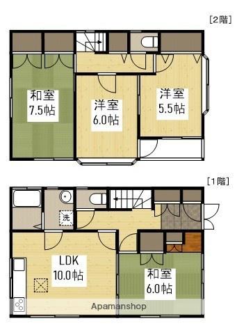 芸備線 戸坂駅 徒歩12分 2階建 築31年(4LDK)の間取り写真