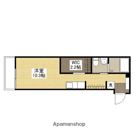 フェリシア梅原(ワンルーム/2階)の間取り写真