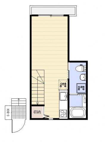 MAISON BLANCHE(ワンルーム/1階)の間取り写真