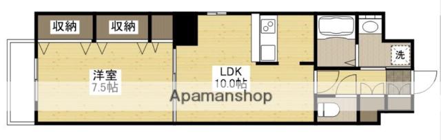 IMAKIYA.BLD(1LDK/6階)の間取り写真