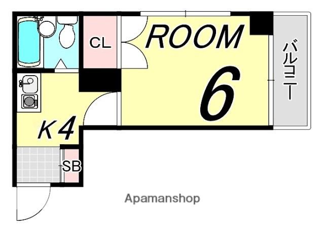 第16深川ビル(1K/3階)の間取り写真