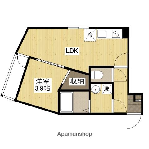 RYOSTA草津(1LDK/2階)の間取り写真