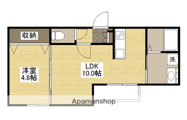 アドバンス南観音(1LDK/2階)の間取り写真