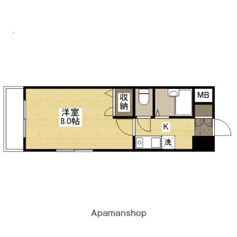 NAKASHIMA BLDG(1K/7階)の間取り写真