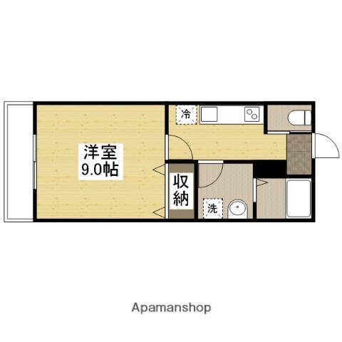 南観音レジデンス(1K/3階)の間取り写真