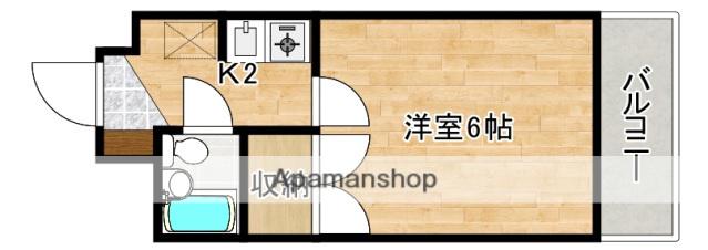 ASHIYA VIVID 府中(1K/4階)の間取り写真