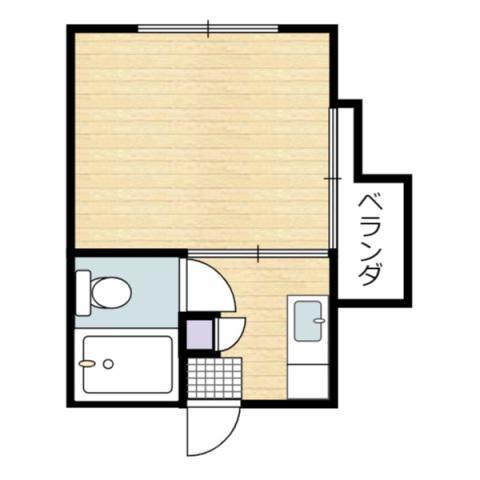 グランコンシェルト(1K/2階)の間取り写真