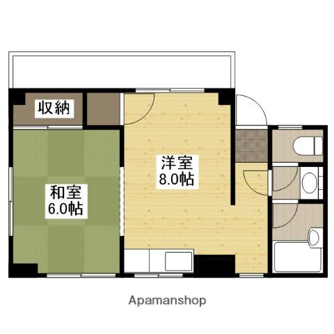 ライブ矢野(ワンルーム/3階)の間取り写真