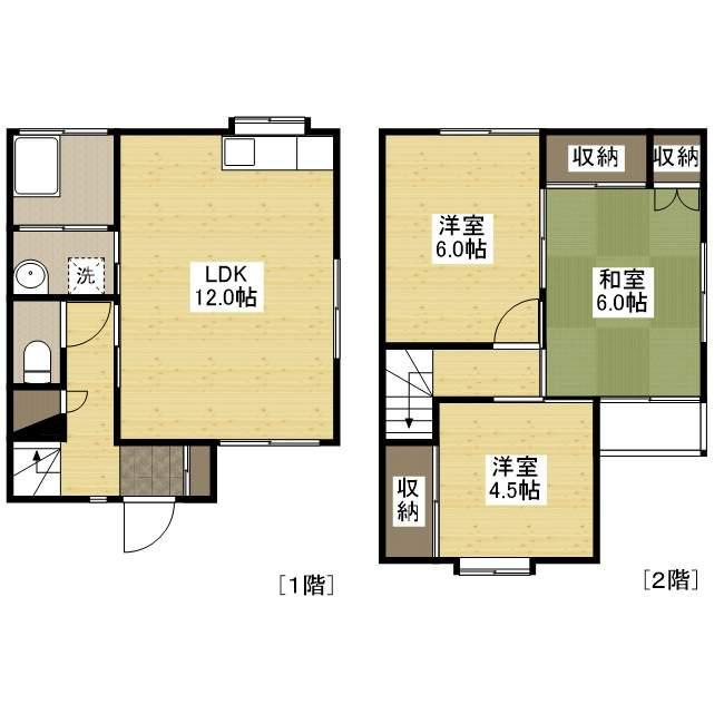 小見山棟割(3LDK)の間取り写真