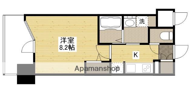 S-RESIDENCE国泰寺町一丁目(1K/4階)の間取り写真