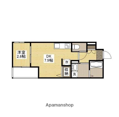 月光西川口町壱番館(1LDK/2階)の間取り写真