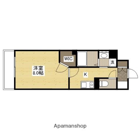 SHANGRI-LA安東(1K/2階)の間取り写真