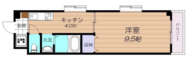 せせら弐番館(1K/5階)の間取り写真