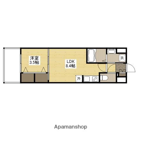 S-RESIDENCE空港通AWESOME(1LDK/7階)の間取り写真