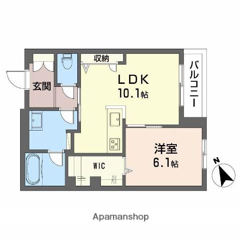 OLIVECOURT(1LDK/2階)の間取り写真