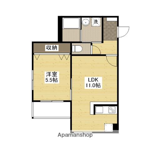 LA VIE CHOUCHOU 大町(1LDK/2階)の間取り写真