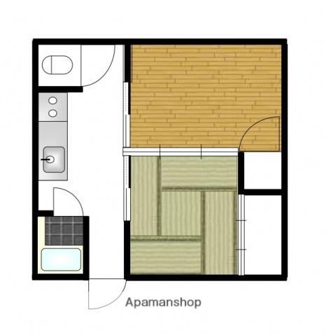 青山荘(2K/2階)の間取り写真