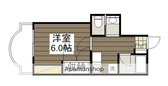 緑樹園コーポ(1K/3階)の間取り写真