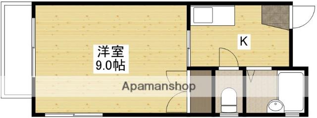 白島森野ビル(1K/10階)の間取り写真
