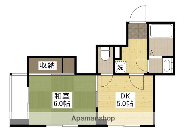 リヴラン(1DK/2階)の間取り写真