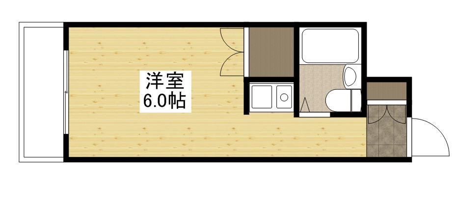 ワイアンドワイ宝町ビル(ワンルーム/5階)の間取り写真